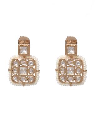 Gold kundan necklace set 3