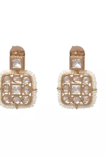 Gold kundan necklace set