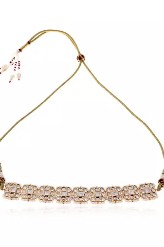 Gold kundan necklace set