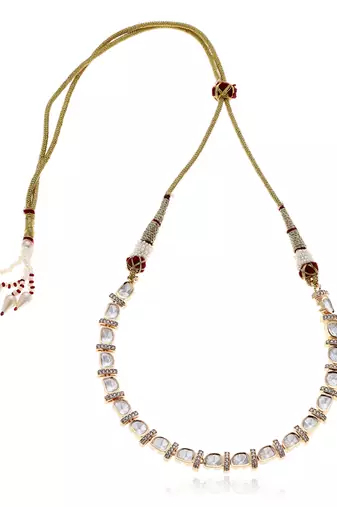 Gold kundan necklace set