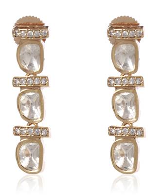 Gold kundan necklace set 3
