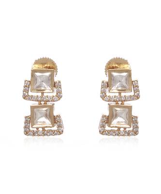 Gold kundan necklace set 3