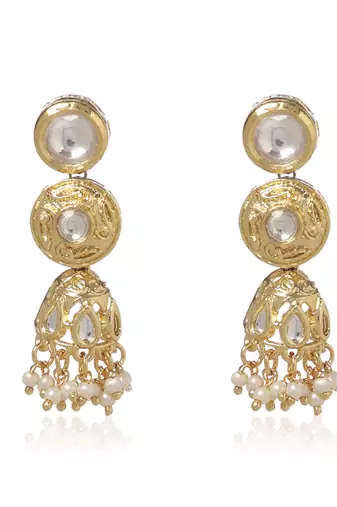 Gold kundan necklace set