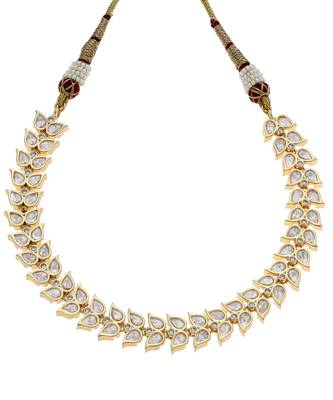 Gold kundan necklace set 2