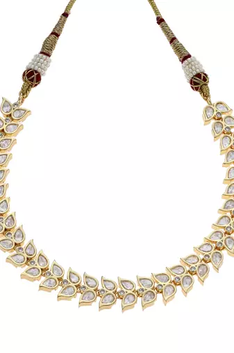 Gold kundan necklace set