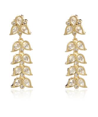 Gold kundan necklace set 3