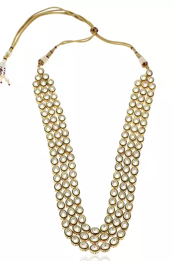 Green kundan necklace set