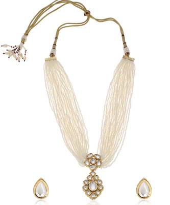 White kundan necklace set 5