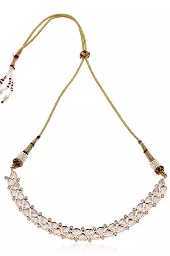 Gold kundan necklace set