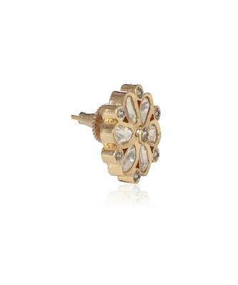 Gold kundan earring 2