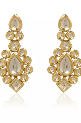 Gold kundan necklace set