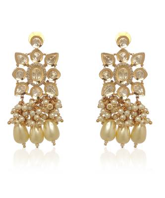 Gold kundan necklace set 3