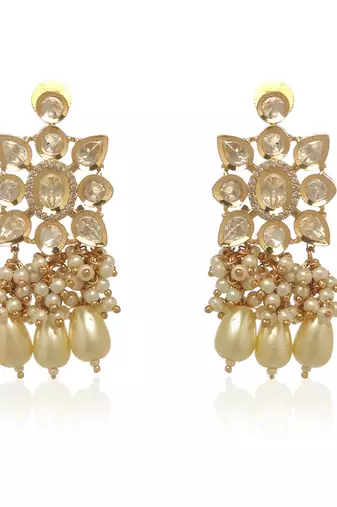 Gold kundan necklace set