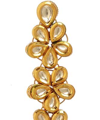 Gold kundan earring 2
