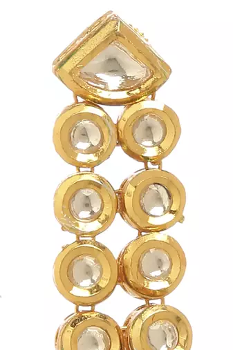 Green kundan earring