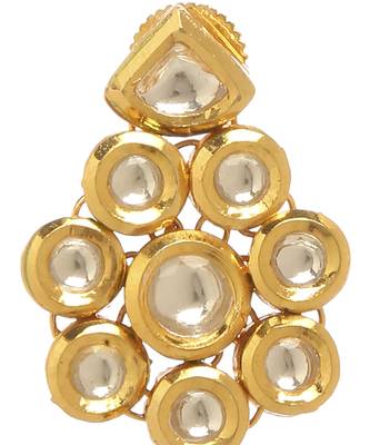 Gold kundan earring 2
