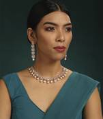 Gold kundan necklace set