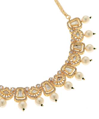 Gold kundan necklace set 2