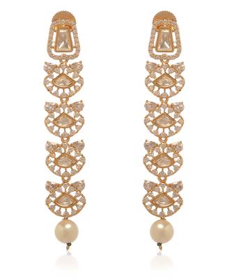 Gold kundan necklace set 3