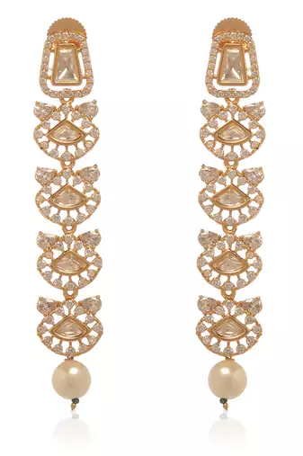 Gold kundan necklace set