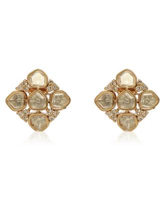 Gold kundan earring 3