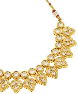 Gold kundan necklace set 2
