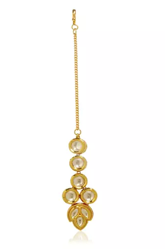 Gold kundan necklace set