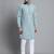 Blue embroidered pure cotton kurta pyjama set
