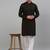 Mehndi solid pure cotton kurta pyjama set