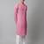 Pink embroidery pure cotton kurta pyjama set