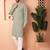 Pista embroidery  rayon kurta pyjama set