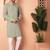 Pista embroidery  rayon kurta pyjama set