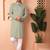 Pista embroidery  rayon kurta pyjama set