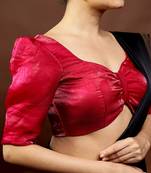 Rani Pink Tissue Designer Blouse