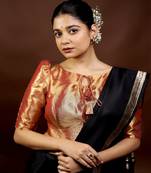 Copper Tissue Designer Blouse