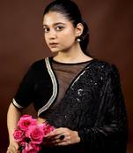 Black Velvet Designer Blouse