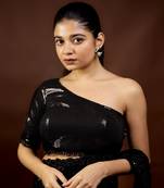 Black Sequin Designer Blouse