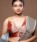 Red Tissue Designer Blouse