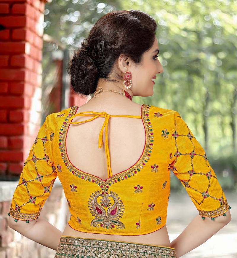 Pink Embroidered Satin Party Wear Saree With Blouse