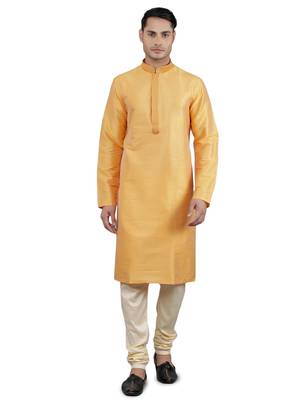 amber colour woven design kurta sets 1