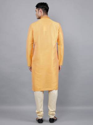 amber colour woven design kurta sets 2