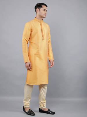 amber colour woven design kurta sets 3