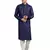 navy colour woven design kurta sets