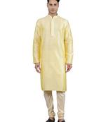 yellow colour brasso design kurta sets