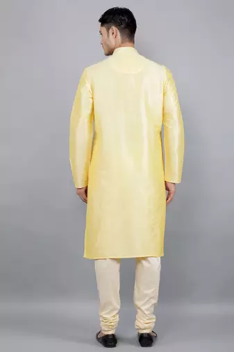 yellow colour brasso design kurta sets