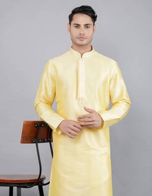 yellow colour brasso design kurta sets 5