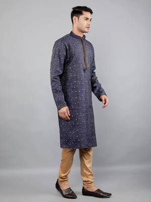  woven design ethnic trendy kurta set 3