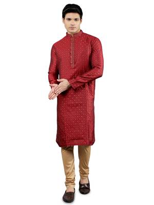  woven design ethnic trendy kurta set 1