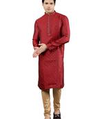 woven design ethnic trendy kurta set