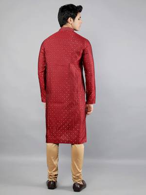  woven design ethnic trendy kurta set 2